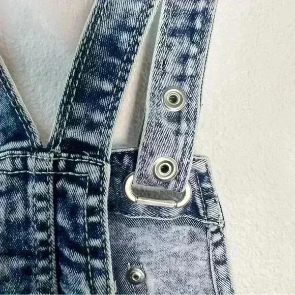 Jordache | Girls' Acid Wash Denim Skirtall Dress | Size 7/8 - Picture 9 of 15